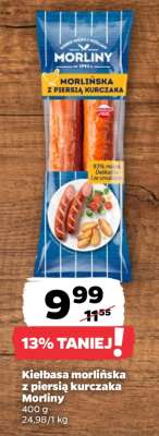 Kiełbasa morlińska z piersią kurczaka Morliny