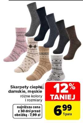 Skarpety ciepłe damskie, męskie