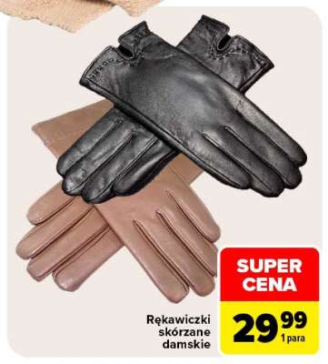 Rękawiczki skórzane damskie