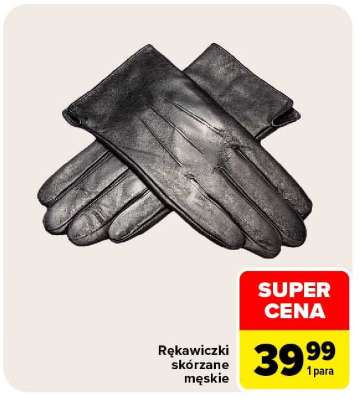 Rękawiczki skórzane męskie