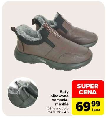 Buty pikowane damskie, męskie