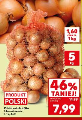 Polska cebula żółta 5 kg opakowanie