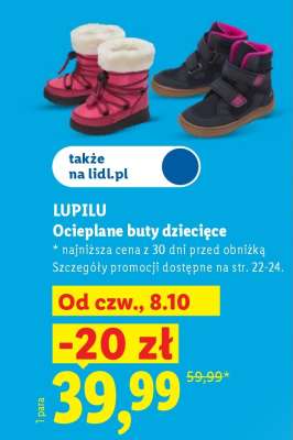 LUPILU Ocieplane buty dziecięce