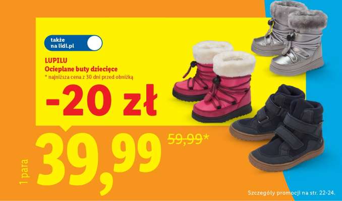 LUPILU Ocieplane buty dziecięce