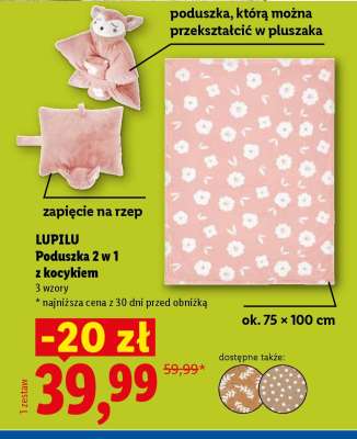 LUPILU Poduszka 2 w 1 z kocykiem