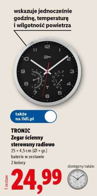TRONIC Zegar ścienny sterowany radiowo