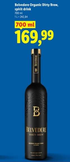 Belvedere Organic Dirty Brew, spirit drink