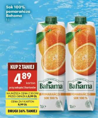 Sok 100% pomarańcza Bahama