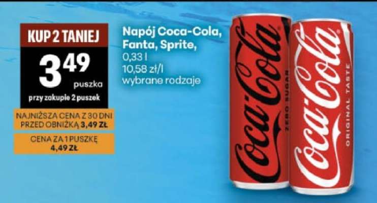 Napój Coca-Cola, Fanta, Sprite