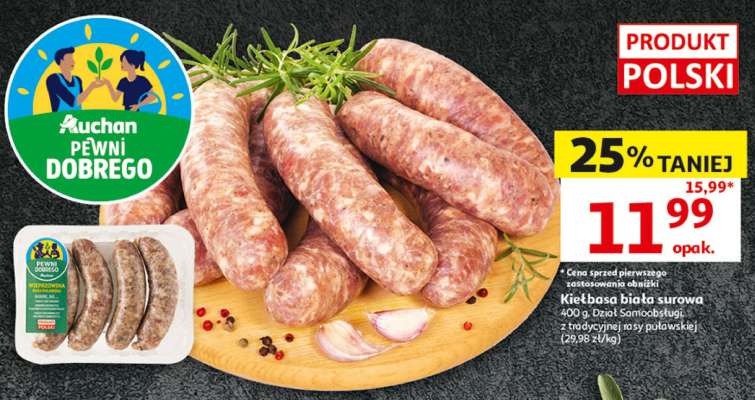 Kiełbasa biała surowa