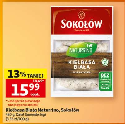 Kiełbasa Biała Naturrino, Sokołów