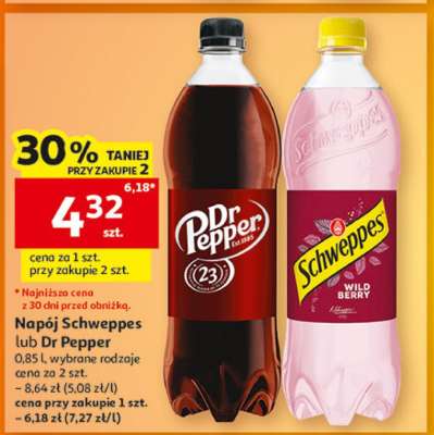 Napój Schweppes lub Dr Pepper