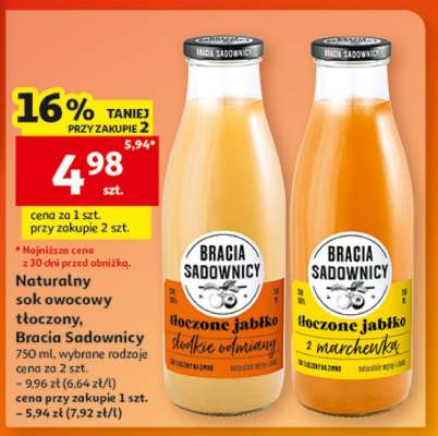 Naturalny sok owocowy tłoczony, Bracia Sadownicy