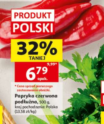 Papryka czerwona podłużna