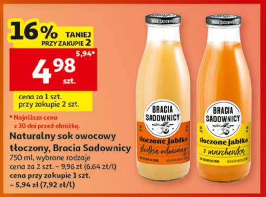 Naturalny sok owocowy tłoczony, Bracia Sadownicy