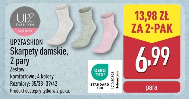 UP2FASHION Skarpety damskie, 2 pary