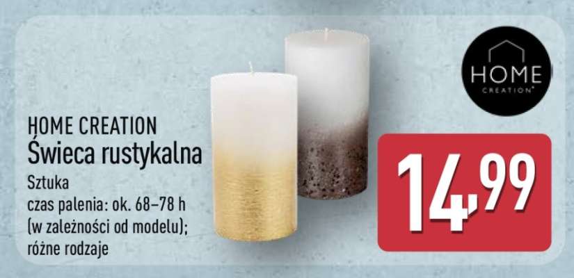 Świeca rustykalna