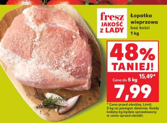 Łopatka wieprzowa bez kości 1 kg