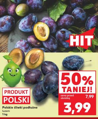 Polskie śliwki podłużne luzem 1 kg
