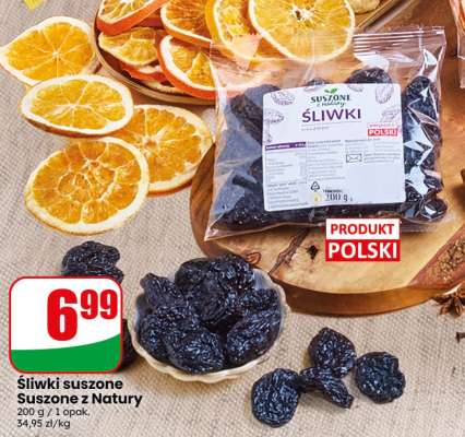Śliwki suszone Suszone z Natury