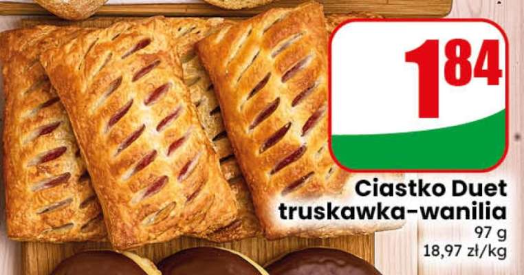 Ciastko Duet truskawka-wanilia
