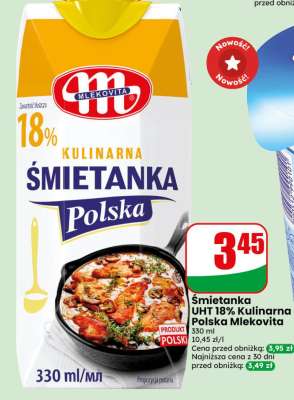 Śmietanka Uht 18% Kulinarna Polska Mlekovita