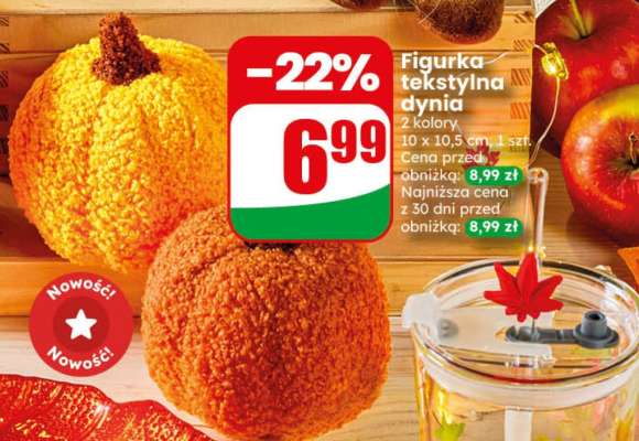 Figurka tekstylna dynia