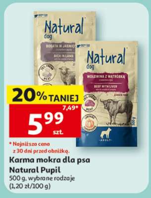 Karma mokra dla psa Natural, Pupil