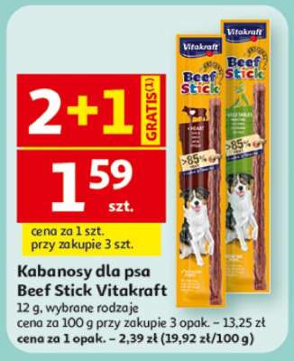 Kabanosy dla psa Beef Stick Vitakraft