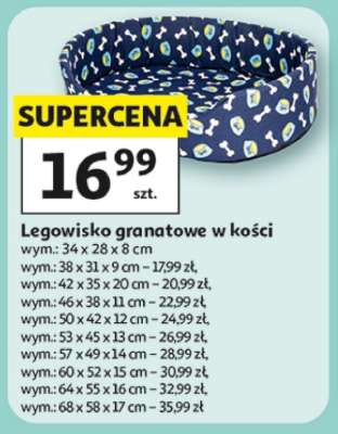 Legowisko granatowe w kości