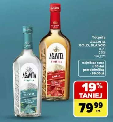 Tequila AGAVITA GOLD, BLANCO