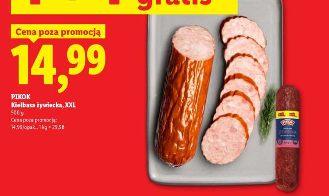 PIKOK Kiełbasa żywiecka, XXL