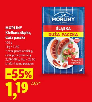 MORLINY Kiełbasa śląska, duża paczka