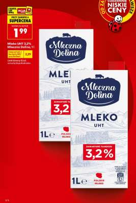 Mleko UHT 3,2% Mleczna Dolina, 1 l