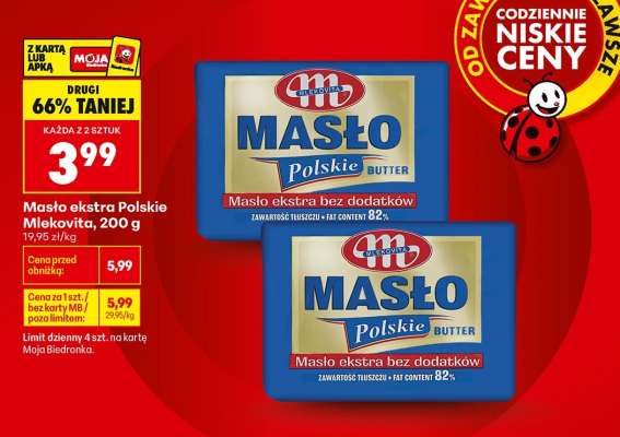 Masło Ekstra Polskie Mlekovita , 200 g