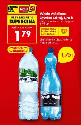 Woda źródlana Żywiec Zdrój, 1,75 l