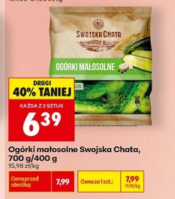 Ogórki małosolne Swojska Chata, 700 g/400 g