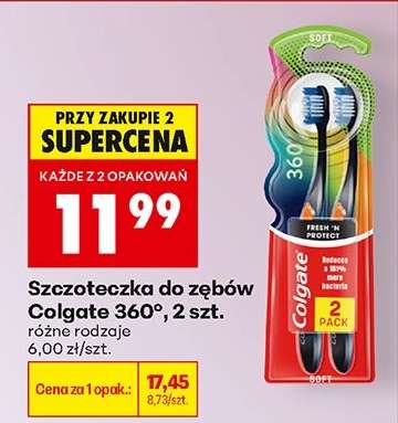 Szczoteczka do zębów Colgate 360°, 2 szt.