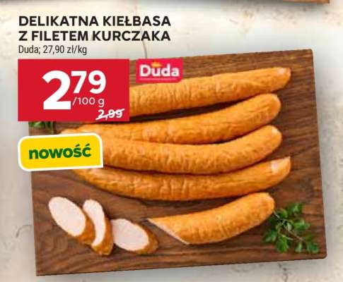 Delikatna kiełbasa z filetem kurczaka