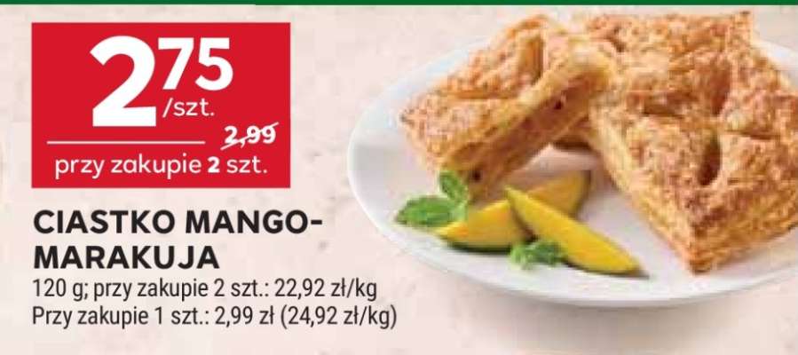 Ciastko mango-marakuj