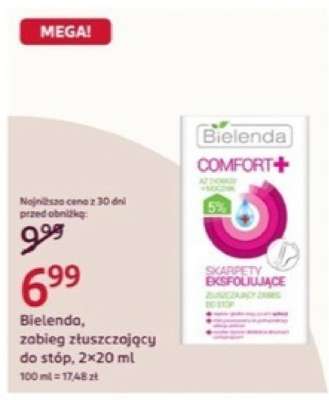 Bielenda, zabieg złuszczający do stóp, 2×20 ml