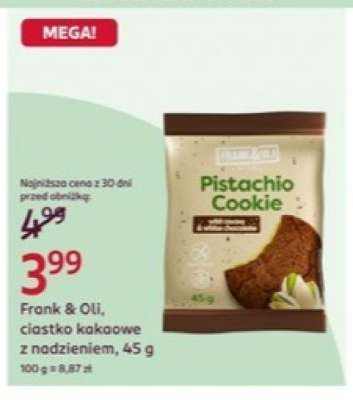 Frank & Oli, ciastko kakaowe z nadzieniem, 45 g