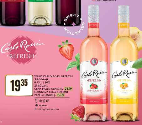 WINO CARLO ROSSI REFRESH 3 RODZAJE