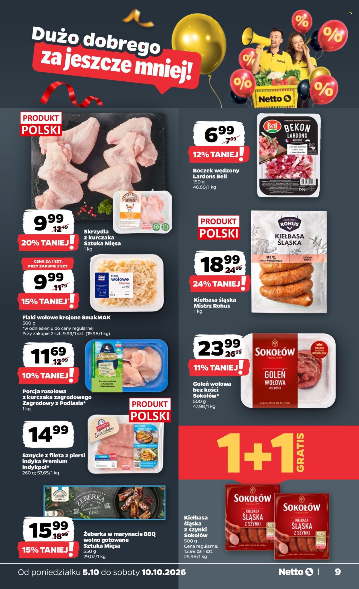 Leták Netto - 5.10.2026 - 10.10.2026. Strana 9