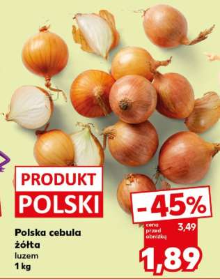 Polska cebula żółta luzem 1 kg