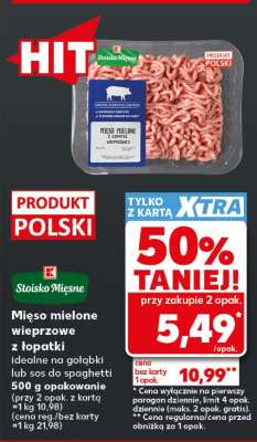Mięso mielone wieprzowe z łopatki