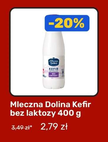 Mleczna Dolina Kefir bez laktozy 400 g