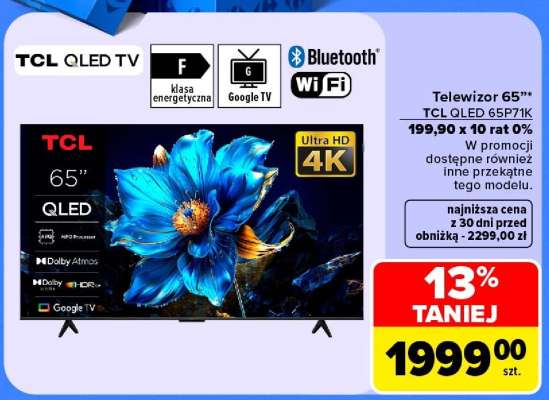 Telewizor 65” TCL QLED 65P71K