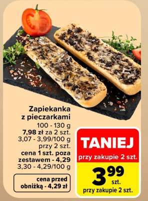 Zapiekanka z pieczarkami