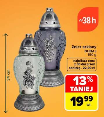 Znicz szklany DUBAJ